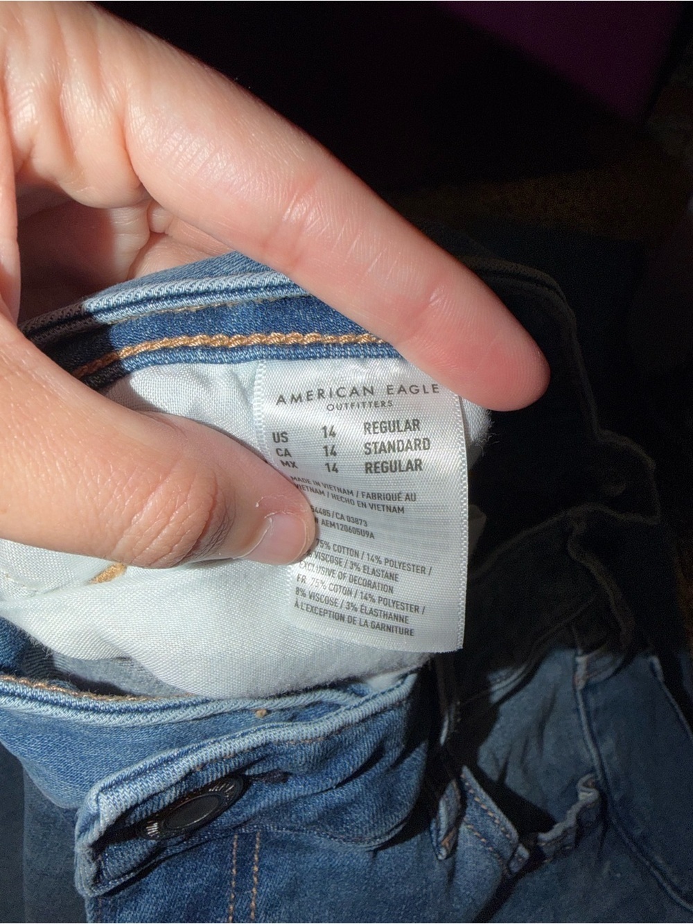 American Eagle Outfitters Light Blue Skinny Jeans - Picture 3 of 4